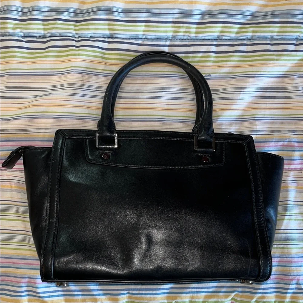 Michael Kors Black Studded Quilted Satchel‎ - Picture 3 of 12